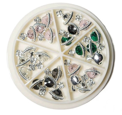 Luxury Crystal Nail Charms Wheel