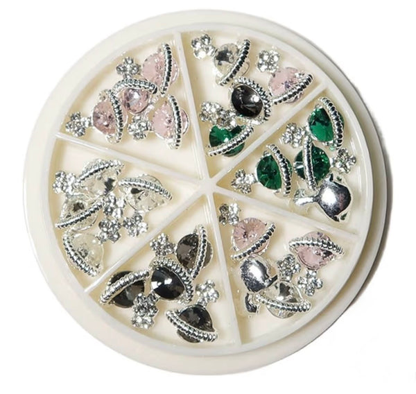 Luxury Crystal Nail Charms Wheel