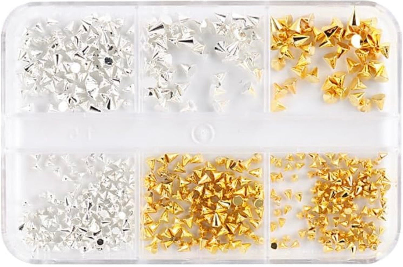 Triangle/spikes Nail Art Charms – Mixed Colors