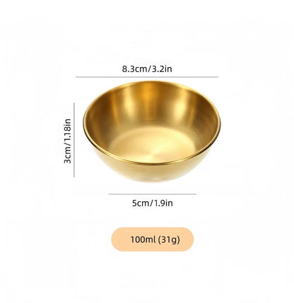 2-in-1 Stainless Steel Dappen & Pedicure Dish