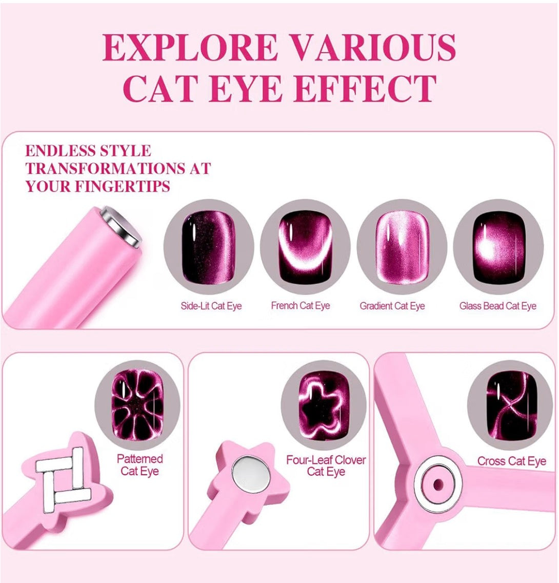 3-in-1 Multi-Effect Cat Eye Gel Magnet Tool