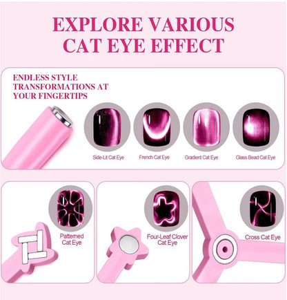 3-in-1 Multi-Effect Cat Eye Gel Magnet Tool