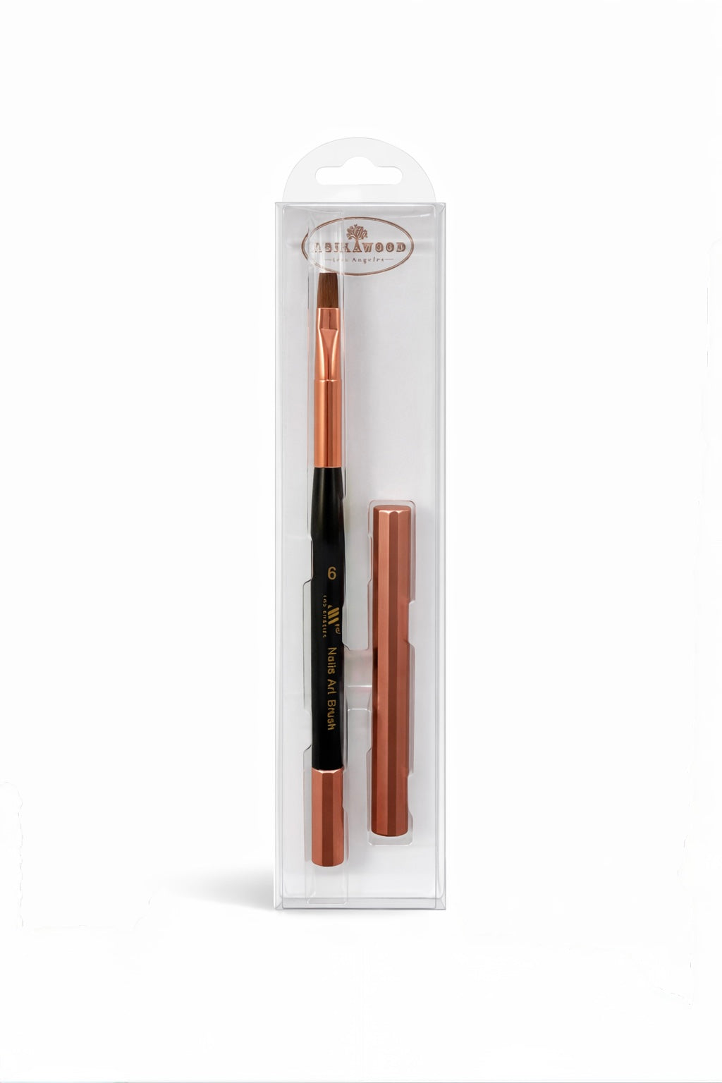 Black & Rose Gold Square Gel Brush