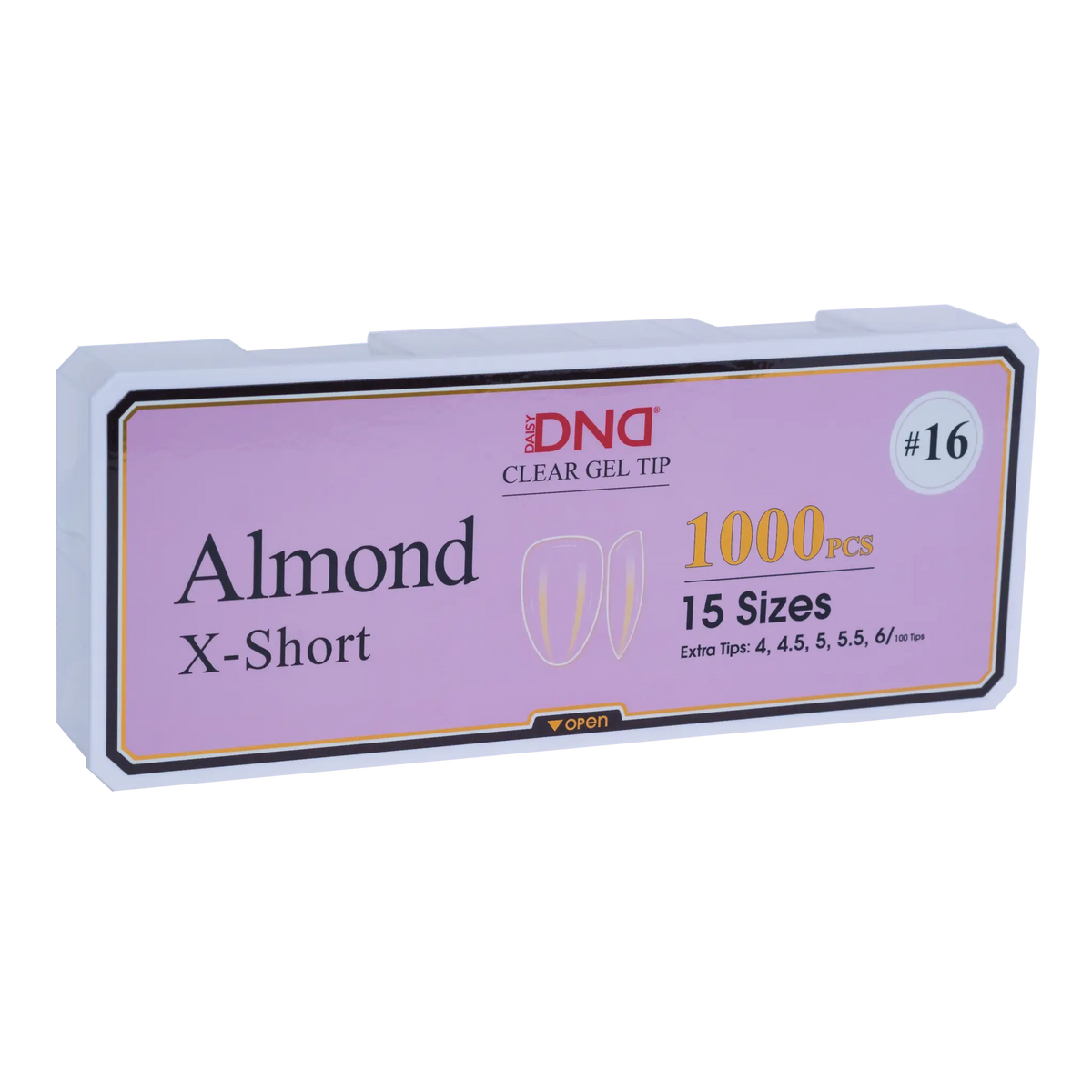 DND Soft Gel Tips Almond X-Short #16