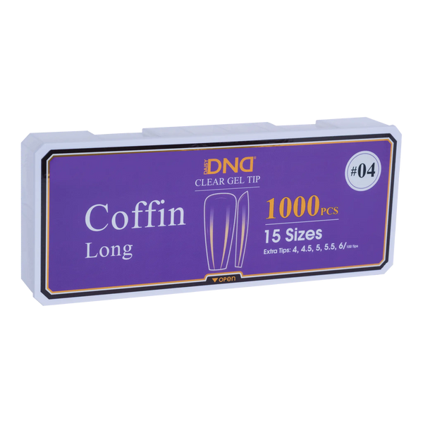 DND Soft Gel Tips Coffin Long #04