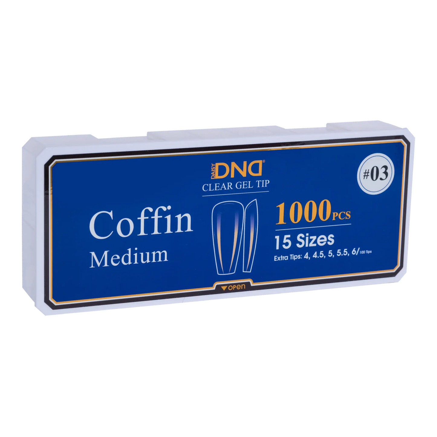 DND Soft Gel Tips Coffin Medium #03