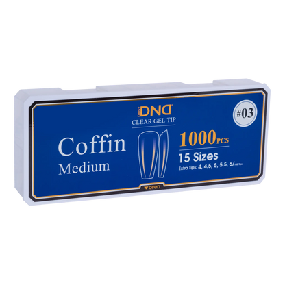 DND Soft Gel Tips Coffin Medium #03