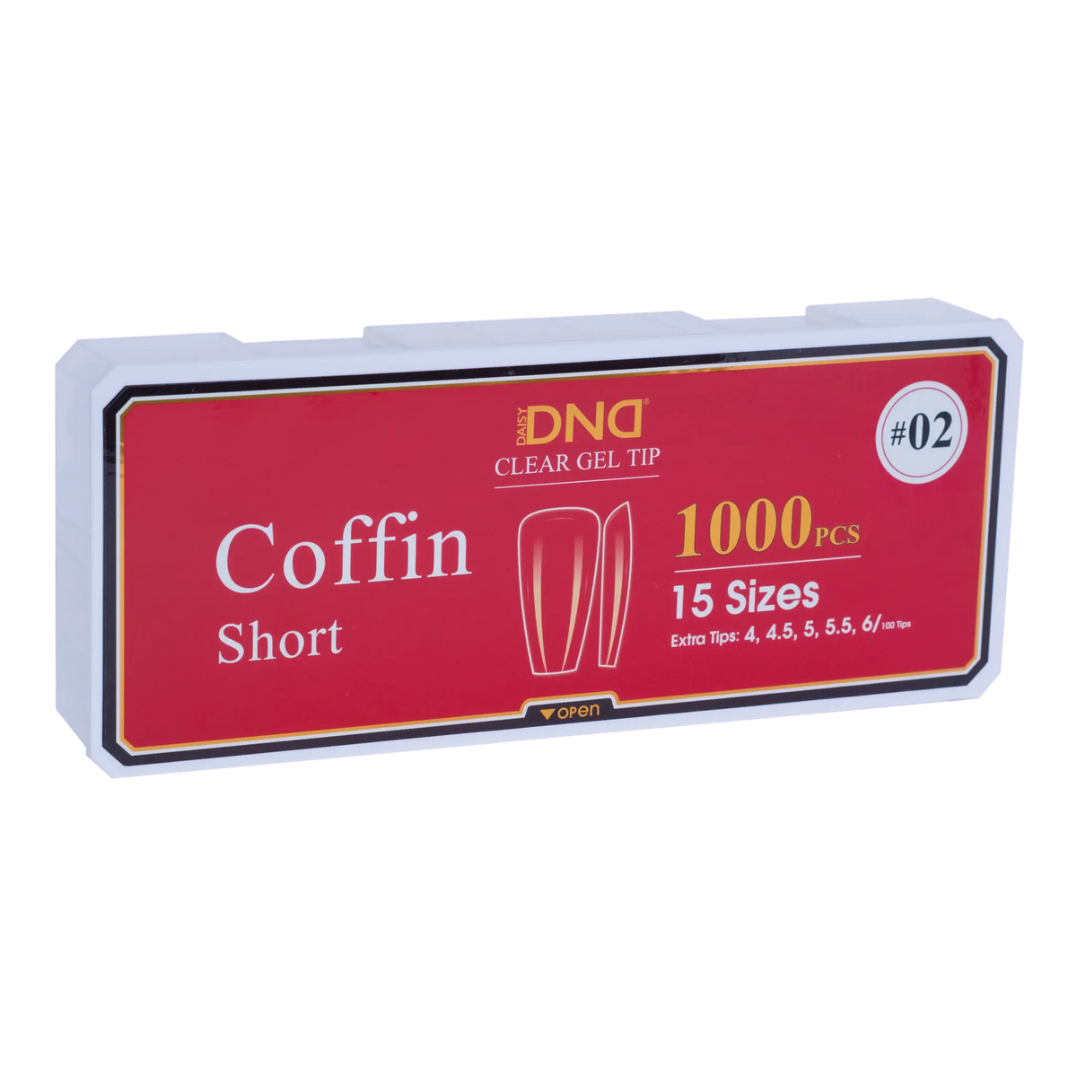 DND Soft Gel Tips Coffin Short #02