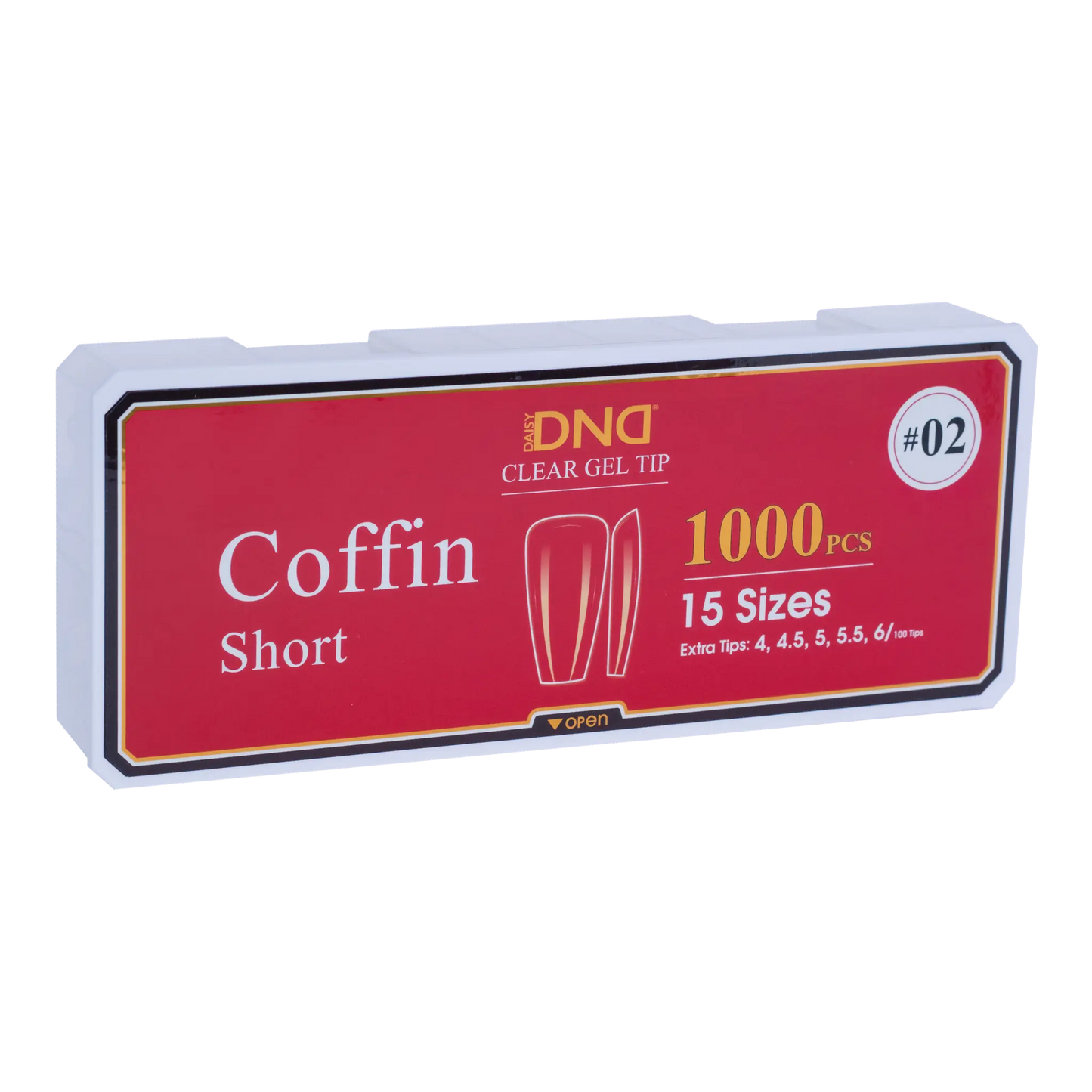 DND Soft Gel Tips Coffin Short #02