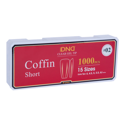 DND Soft Gel Tips Coffin Short #02