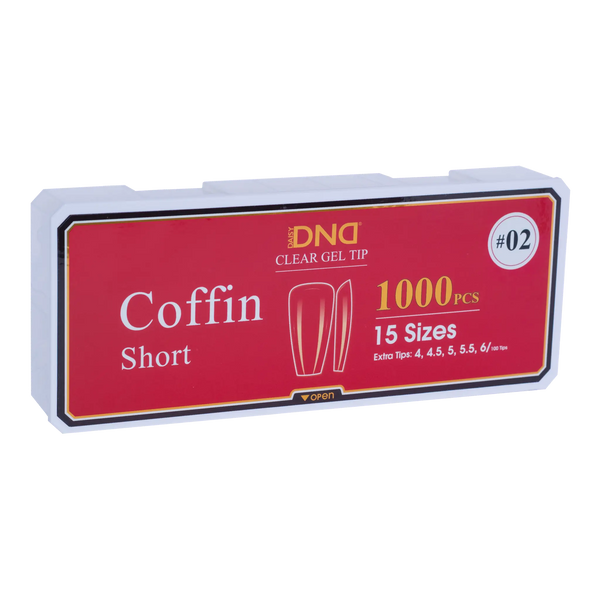 DND Soft Gel Tips Coffin Short #02