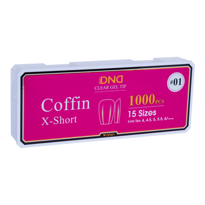 DND Soft Gel Tips Coffin X-Short #01
