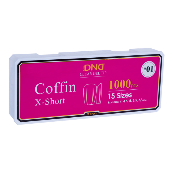 DND Soft Gel Tips Coffin X-Short #01