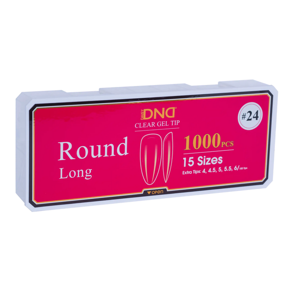 DND Soft Gel Tips Round Long #24