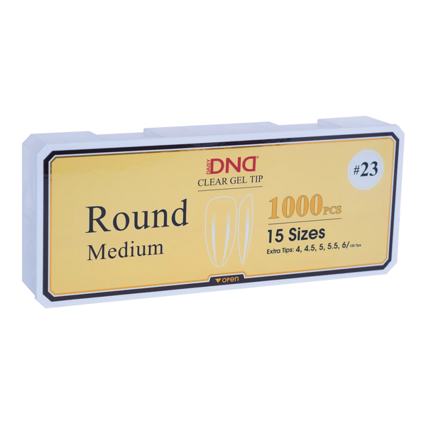 DND Soft Gel Tips Round Medium #23