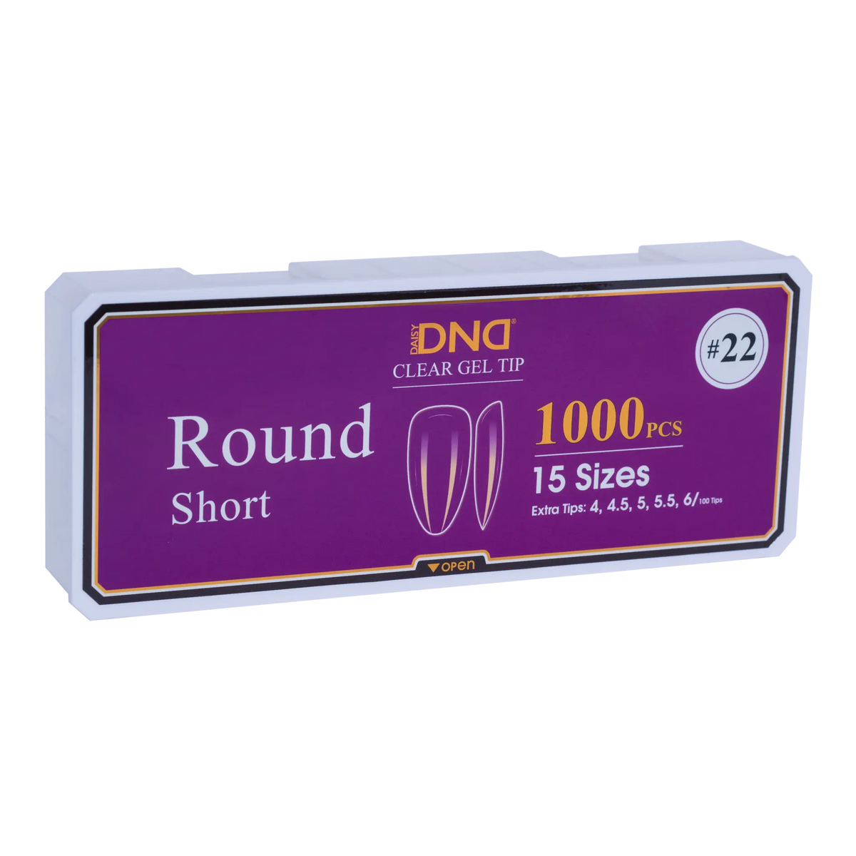 DND Soft Gel Tips Round Short #22