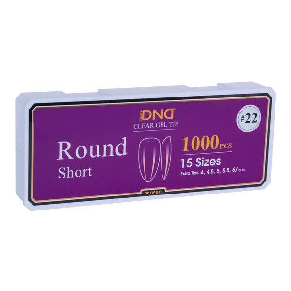 DND Soft Gel Tips Round Short #22