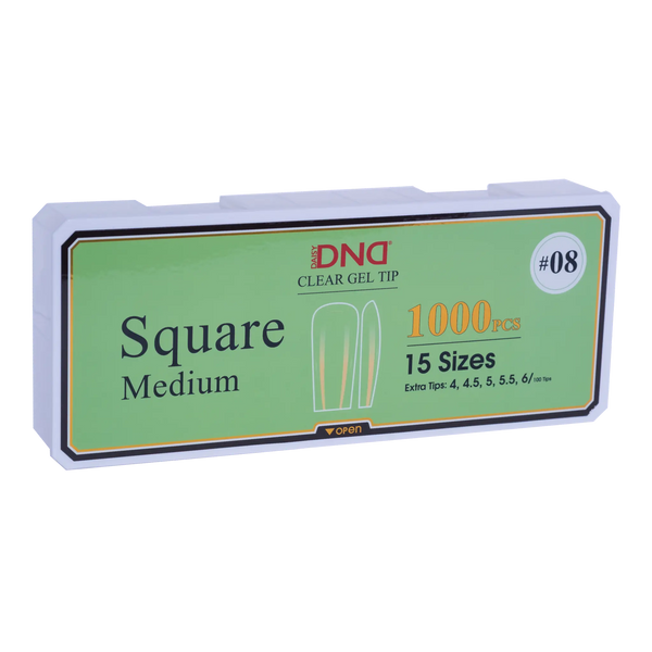 DND Soft Gel Tips Square Medium #08