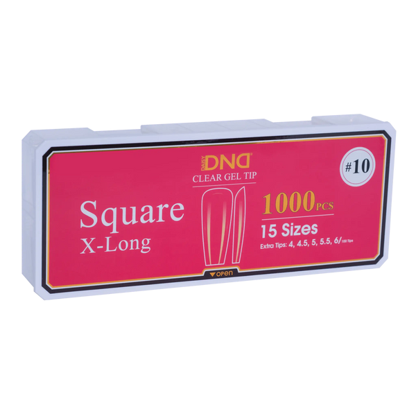 DND Soft Gel Tips Square X-Long #10