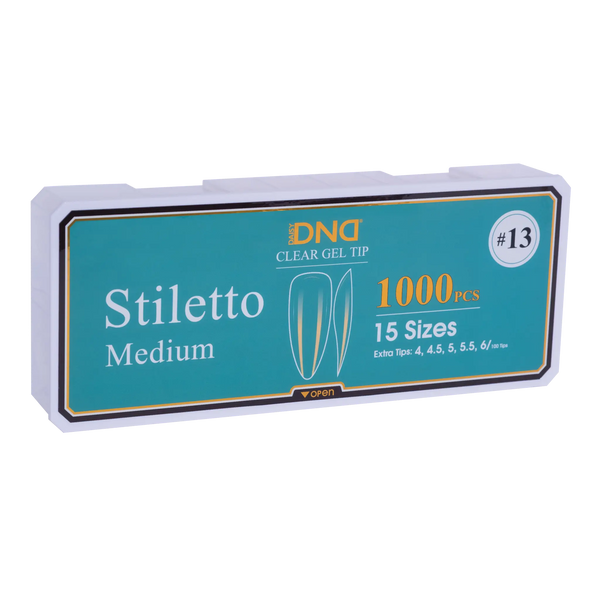 DND Soft Gel Tips Stiletto Medium #13