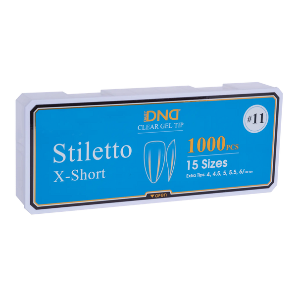 DND Soft Gel Tips Stiletto X-Short #11