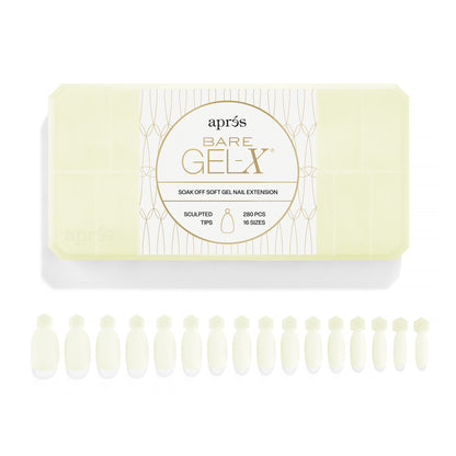 Bare Gel-X® Sculpted Box of Tips (16 sizes, 280pcs)