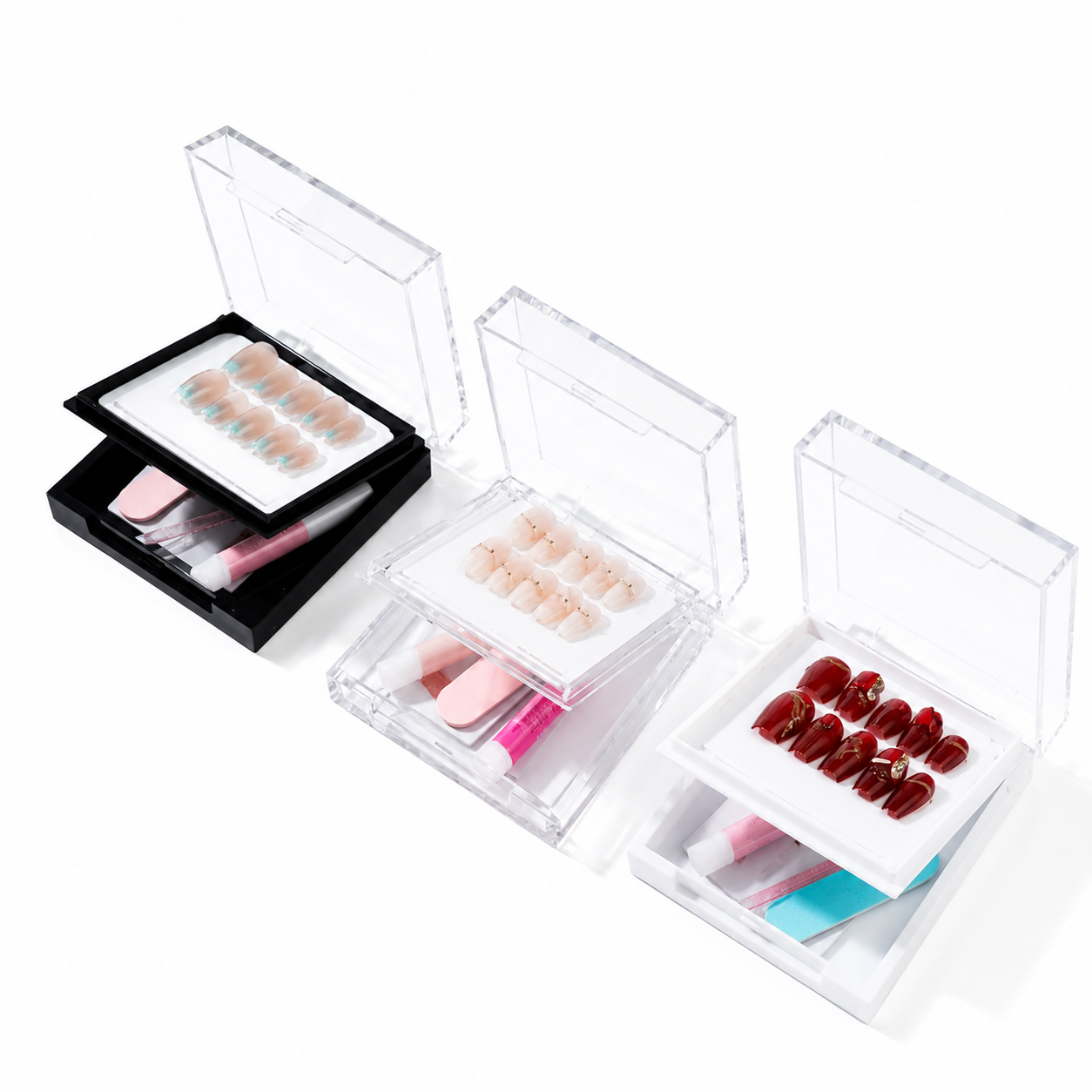 Square Press On Cases