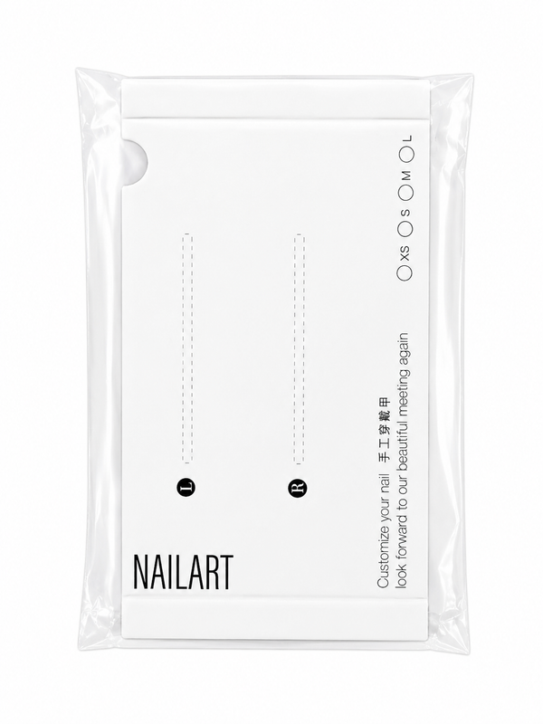 Premium Press-On Nail Display Card & Sleeve Set