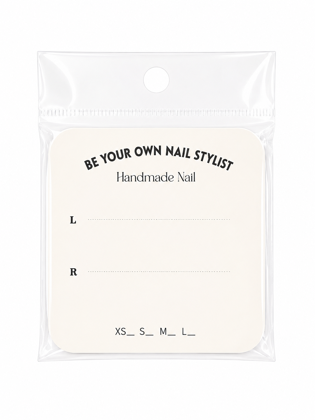 Press-On Nail Size & Display Card Inserts