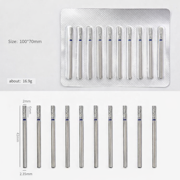 Diamond Barrel Drill Bit 10pcs- Medium Grit