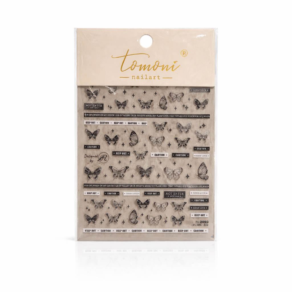 Black Butterly Sticker