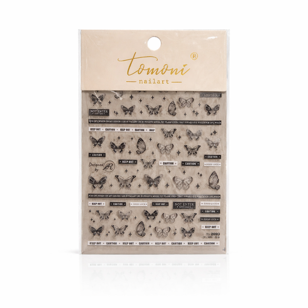 Black Butterly Sticker