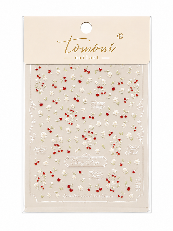 Dainty Cherries & Flowers Sticker
