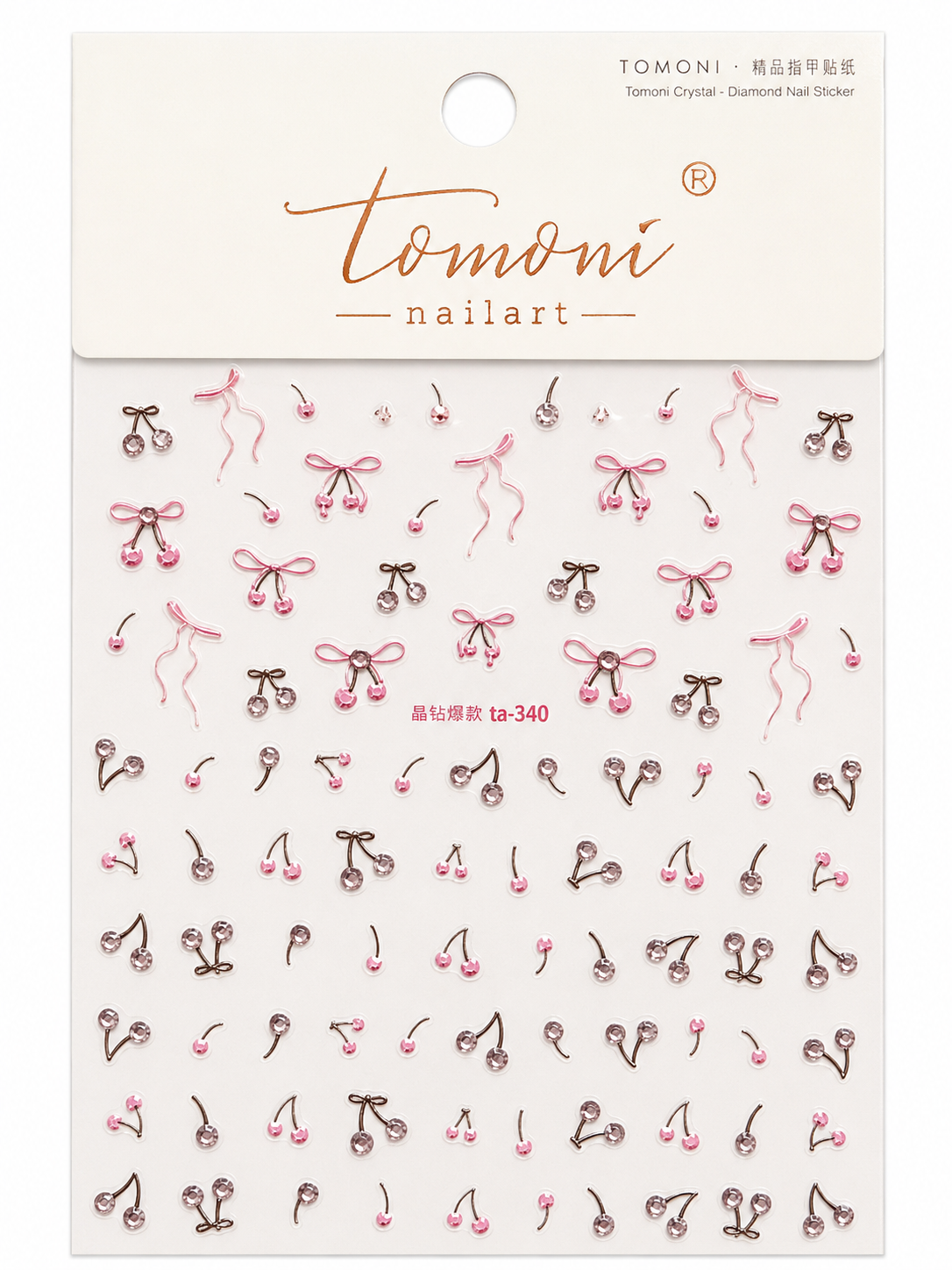 Pink Cherries & Bows Sticker