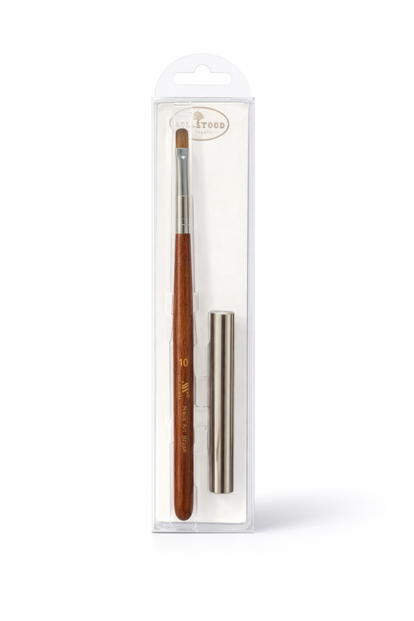 Wood Handle Round Gel Brush - Size 10