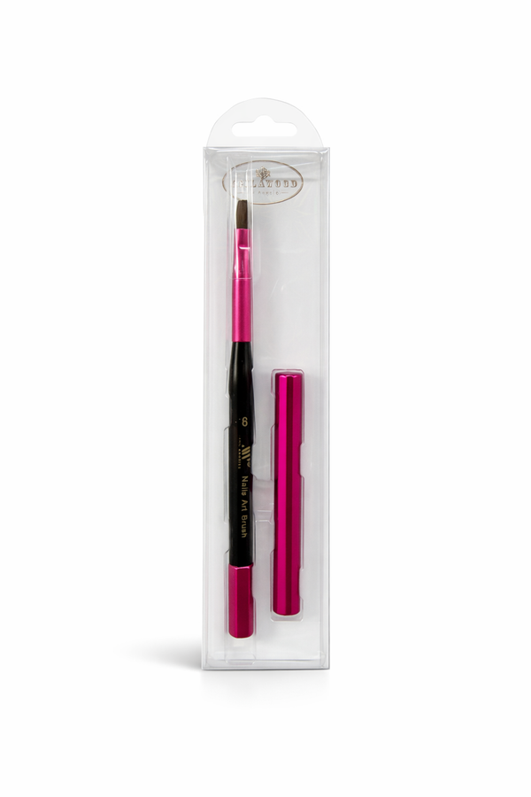 Black & Pink Square Gel Brush