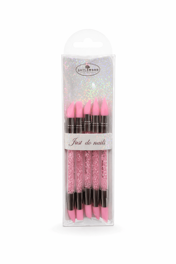 Pink Silicone 5pc Tool Set