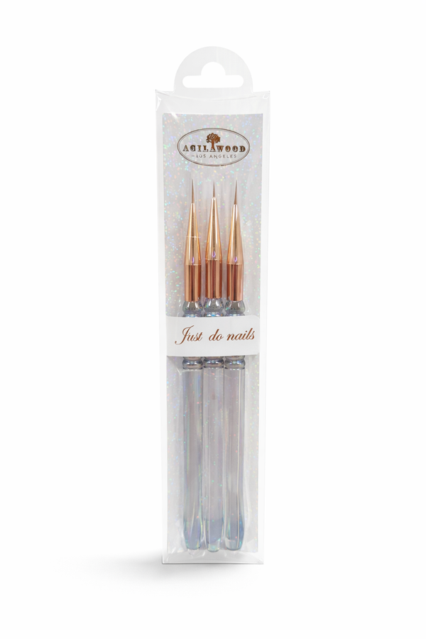 Nail Liner Brush Set - 3pc