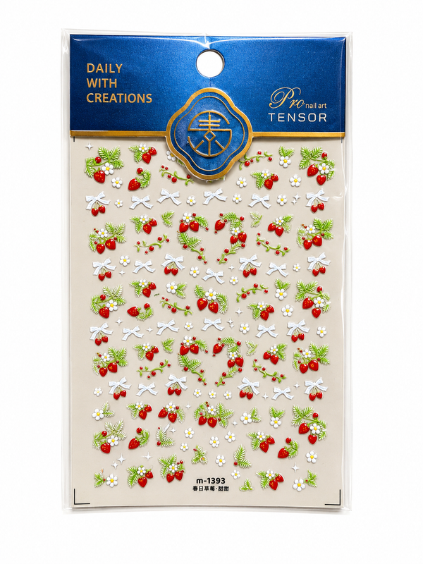Sweet Berry Garden Nail Sticker