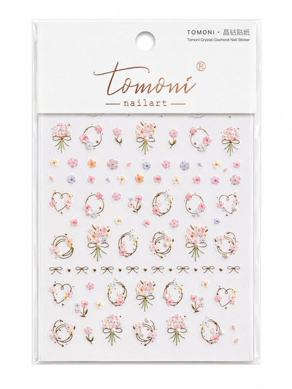 Floral Wreath Nail Sticker