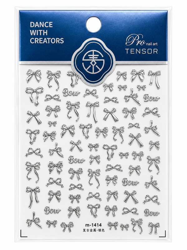 Metallic Ribbon Nail Sticker