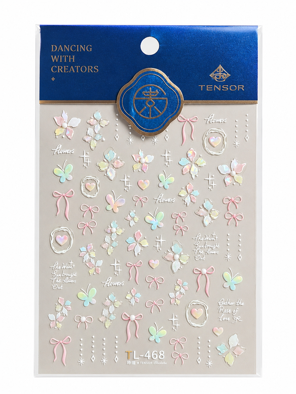 Petals & Pearls Nail Sticker