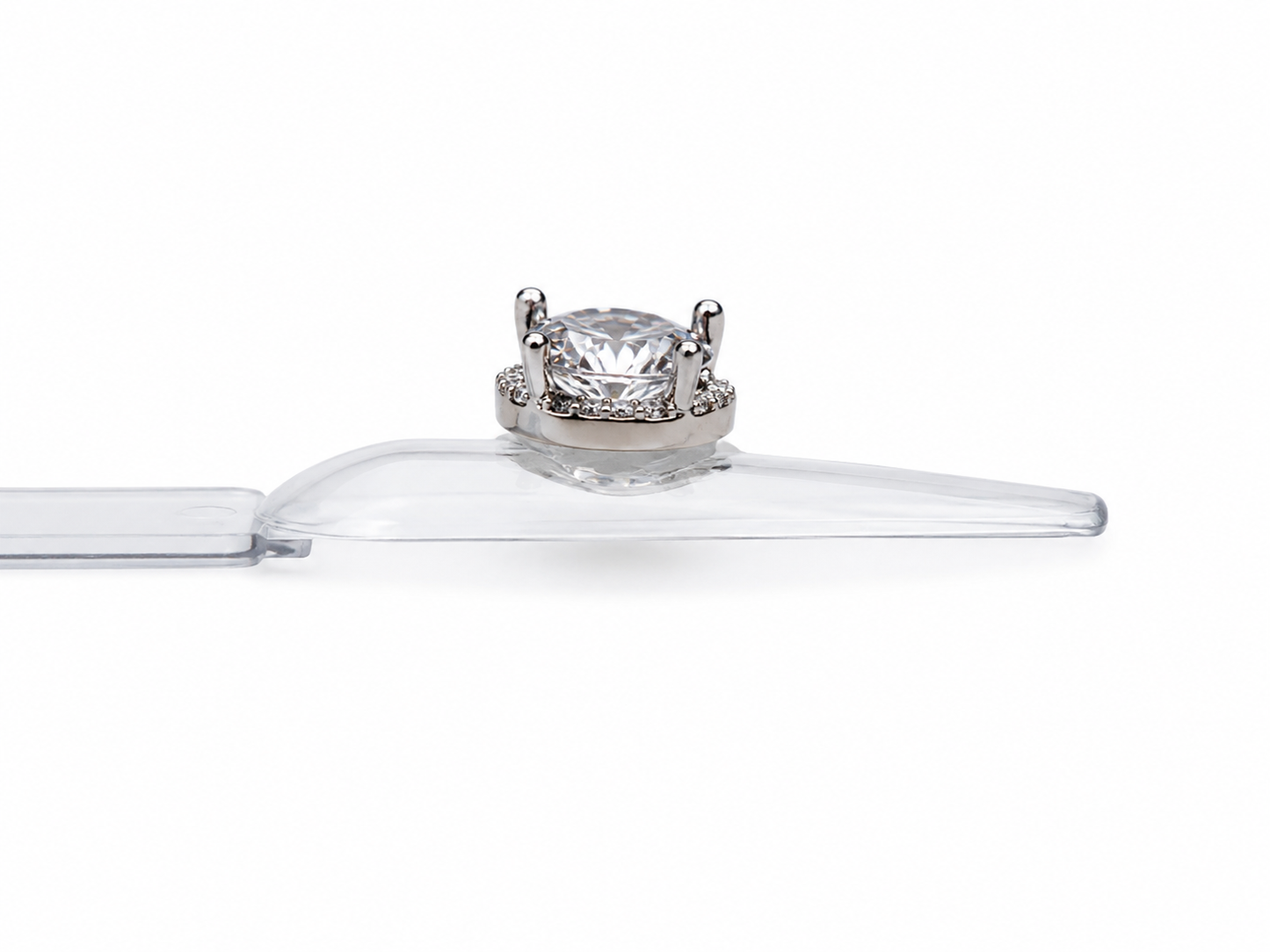 Clear Big Heart Nail Charm
