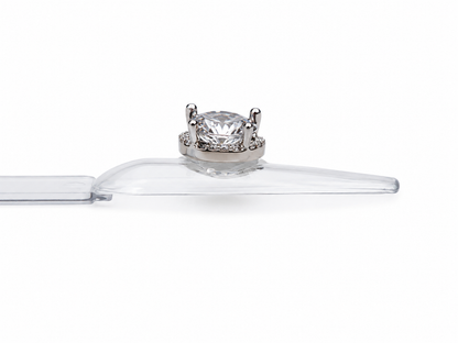 Clear Big Heart Nail Charm