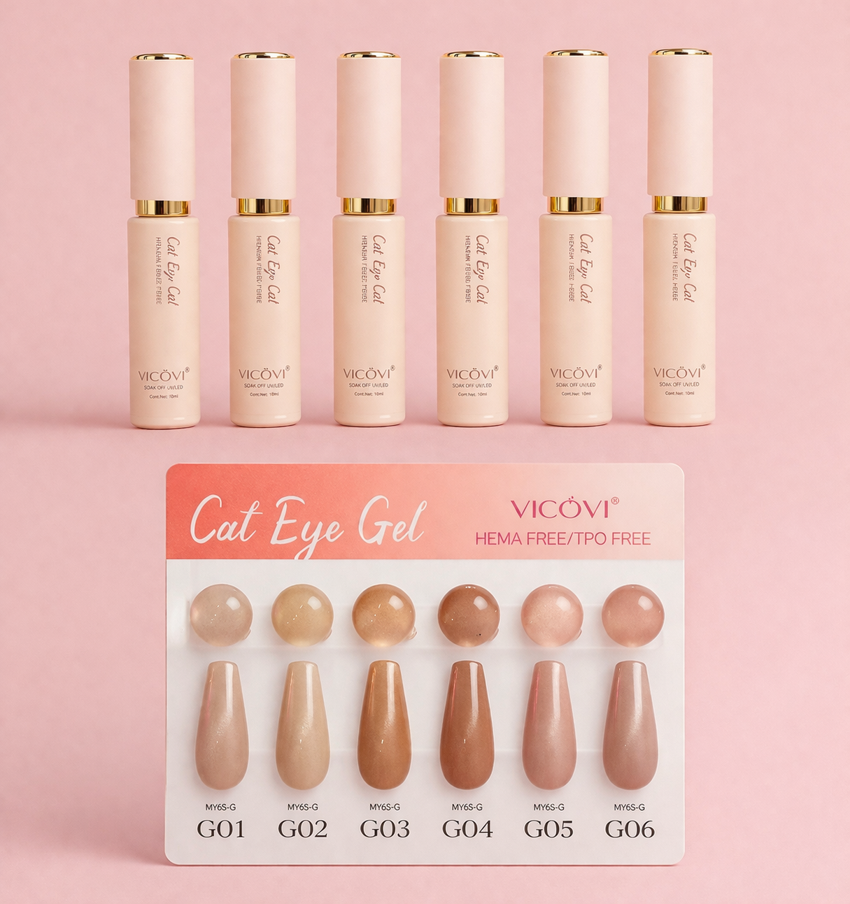 VICOVI Cat Eye Gel Collection – Nude Series