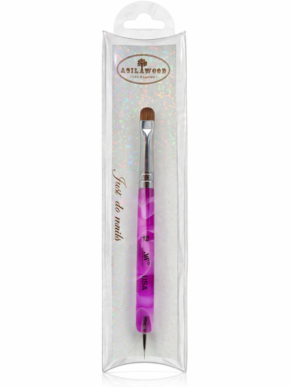 Purple Marble French Brush