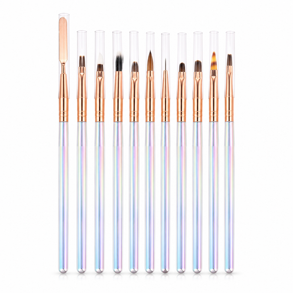 Holographic Pro Detail Brush Set (12 PCS)