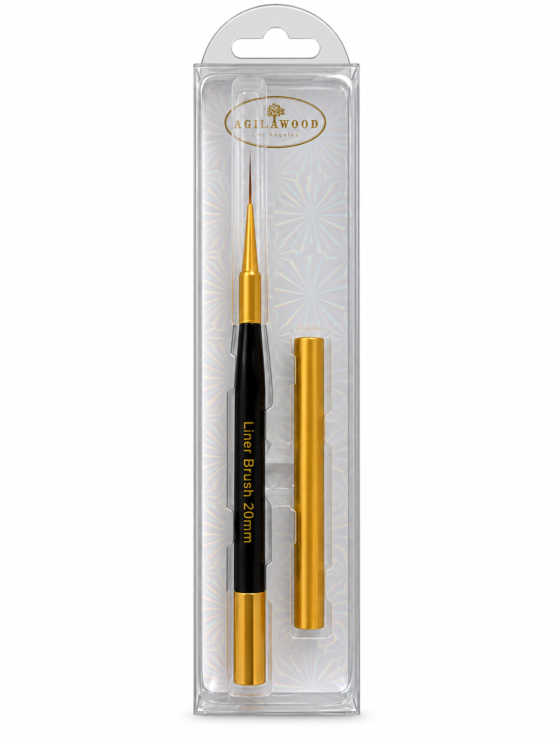 Black & Gold Gel Liner Brush 20mm