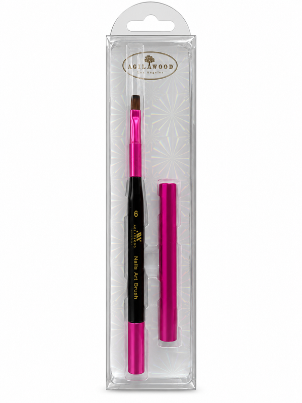 Black & Pink Square Gel Brush