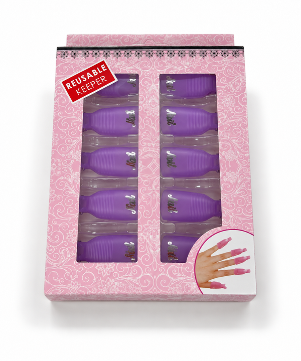 Reusable Nail Soak-Off Clips – 10 Piece Set